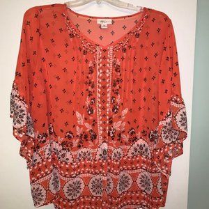 Brand new Style & Co. orange women's top
